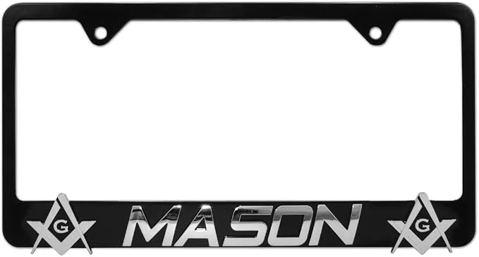 Elektroplate Mason Premium 3D License Plate Frame Black — product photo