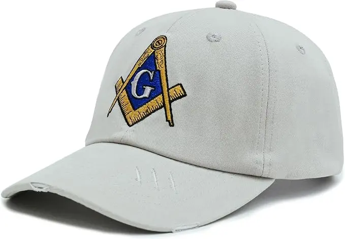 Embroidered Freemason Baseball Cap for Men and Women, 100% Cotton Adjustable… — product photo