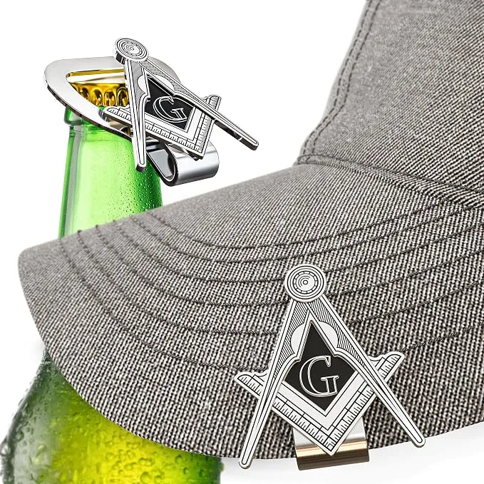Freemason Hat Clip Bottle Opener — product photo