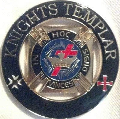 Freemason Knights Templar Car Emblem — product photo