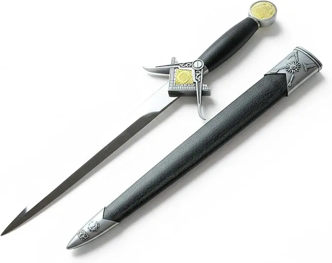 Freemason Square & Compass with Working Tools Masonic Short Sword Dagger… — product photo