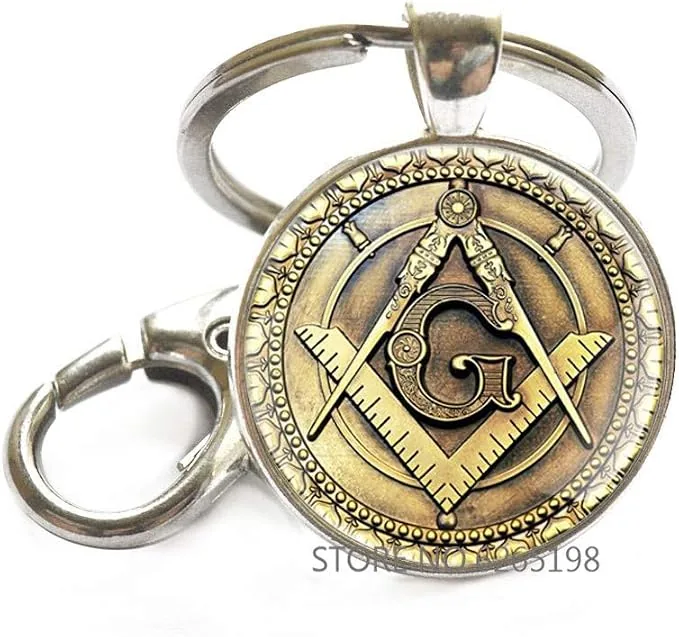 Freemasonry Masonic Keychain,Masonic Faith Hope Key Ring,Freemason… — product photo
