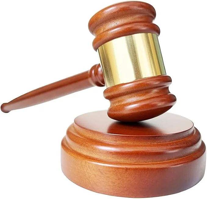 Handmade Wooden Gavel and Block Set Perfect Desk Accessory for Chairmen of… — product photo