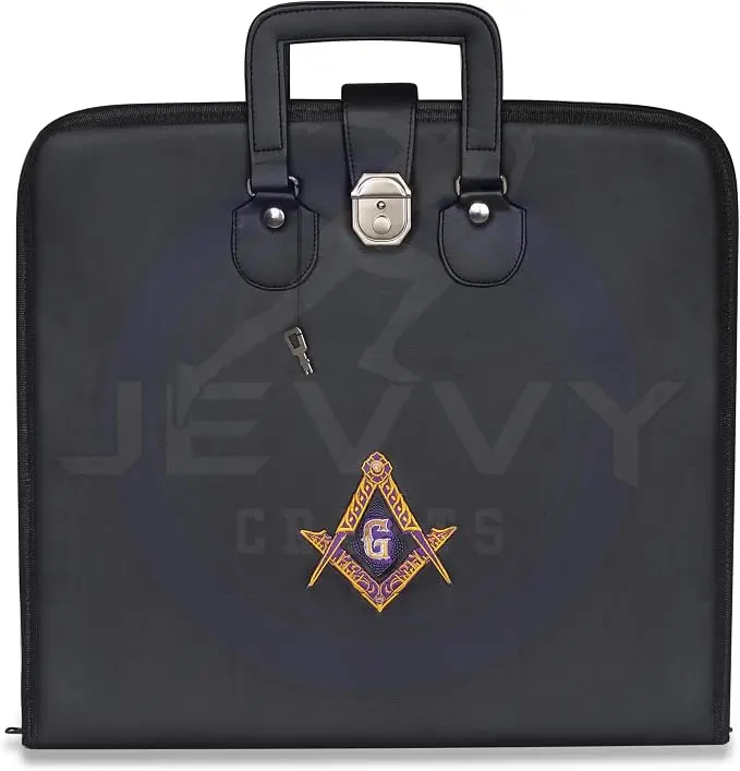 Masonic Black Master Mason Soft Apron Case — product photo