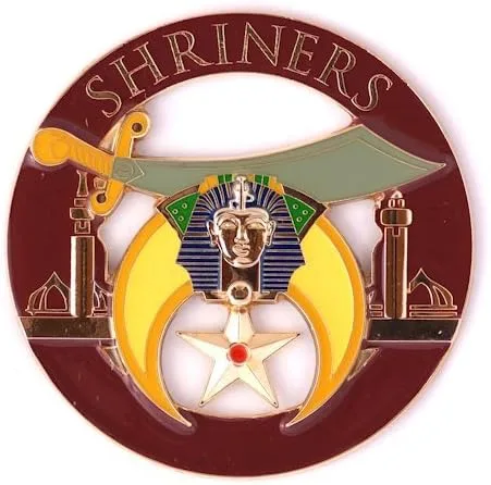 Masonic Exchange Shriner and Shrine Auto Emblem Car Decal — product photo