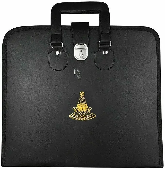Masonic MM/WM and Provincial Full Dress Apron Past Master Cases Blue free size — product photo
