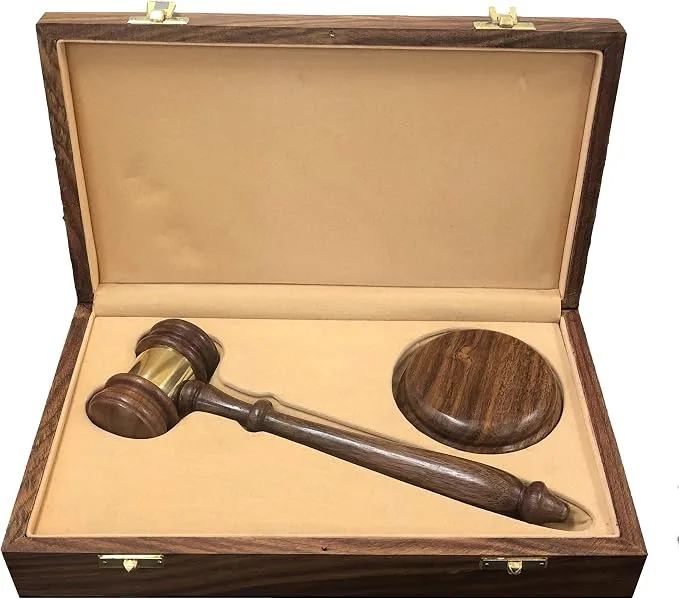 Presentation Quality Judge, Lawyer, or Organization Gavel and Sound Block in… — product photo