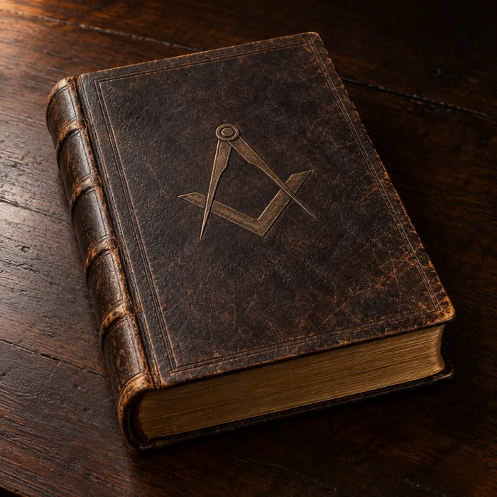 Representative photo of a leather-bound Masonic Bible