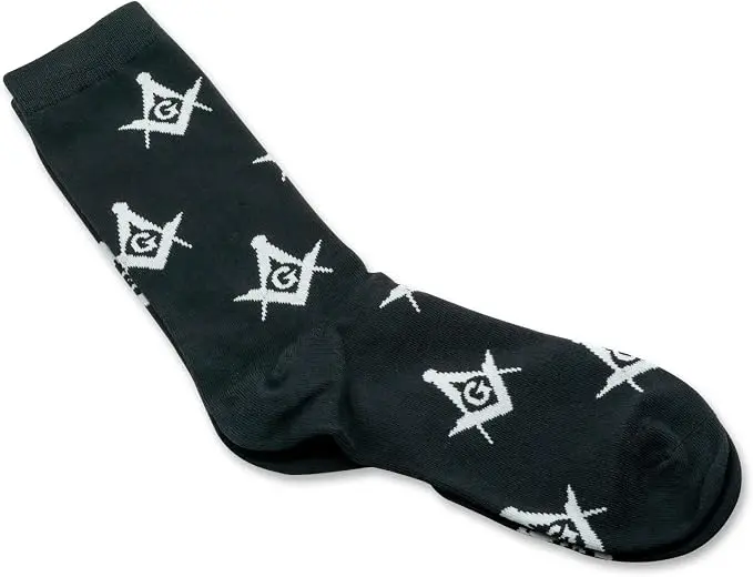 Square and Compass Masonic Socks — product photo