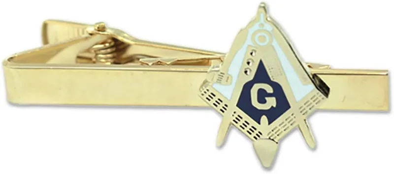 Working Tools Trowel Master Masonic Freemason Tie Bar Clip — product photo